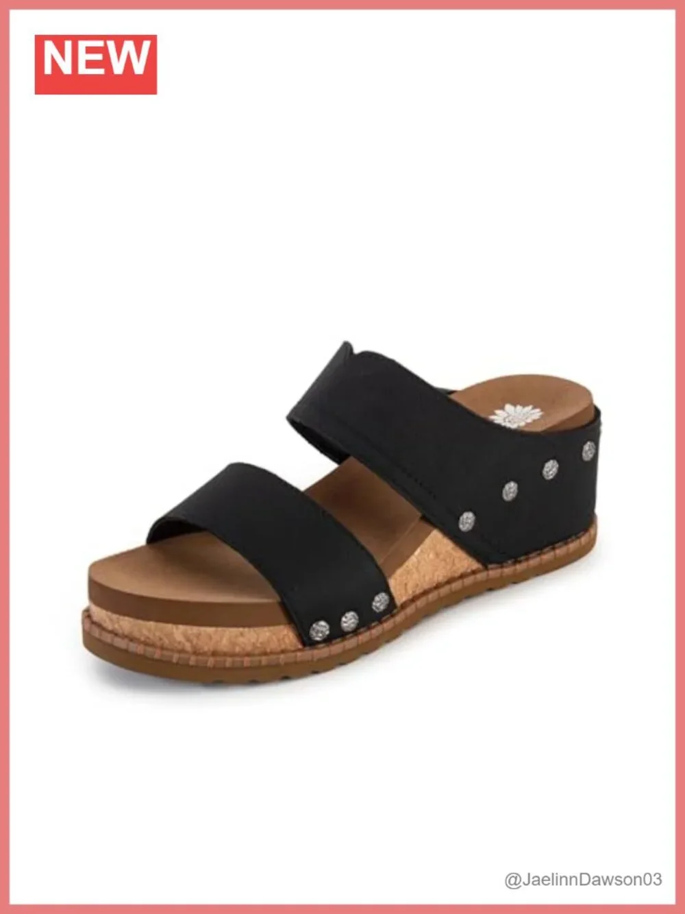 Platform Wedge Sandal with Slingback Strap and Cushioned Footbed
